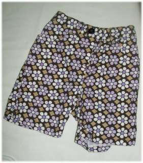 NWT Gymboree Desert Flower Brown Top Bermuda Short Linen Shorts 18 24 