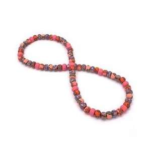  Orange Bliss Retired Small Bead Necklace All Clay 