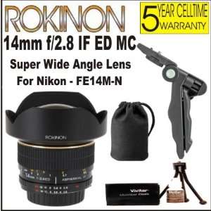  Rokinon 14mm f/2.8 Super Wide Angle Lens for Nikon (FE14M 