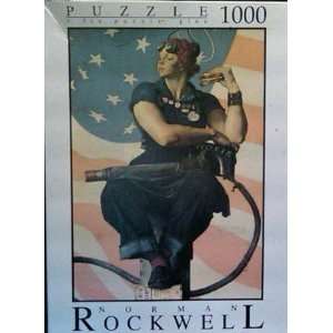  Norman Rockwell 1000 pc Rosie the Riveter Puzzle Toys 