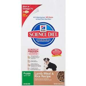  Hills Science Diet Puppy Lamb Meal & Rice Recipe Dry Dog Food 