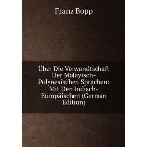    EuropÃ¤ischen (German Edition) Franz Bopp  Books