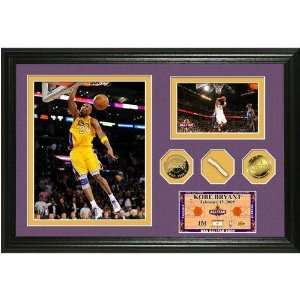  Kobe Bryant 2009 All Star Game Used Net & 24KT Gold Coin 