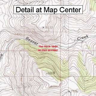   Map   The Rock Slide, Wyoming (Folded/Waterproof): Sports & Outdoors