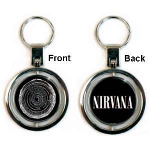  Rock Off   Nirvana porte clés métal White Logo Toys 