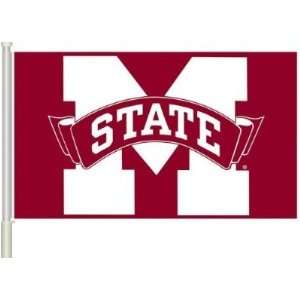 Mississippi State Bulldogs CAR FLAG w/Wall Brackett Set of 2   NCAA 