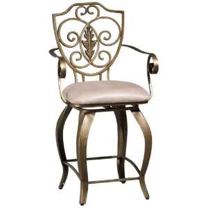 Aberdeen Dili Swivel Counter Stool   Ivory Fabric:  Home 