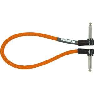  DiMarzio Neon Overbraid Jumper Cable Pedal Coupler Orange 