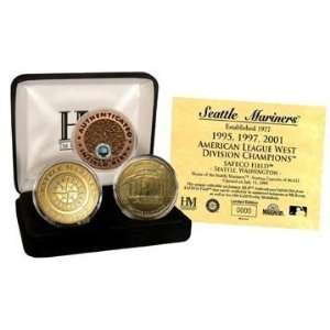   Mariners 24Kt Gold And Infield Dirt 3 Coin Set