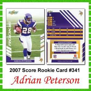  Burbank 2007 Score Minnesota Vikings Adrian Peterson 