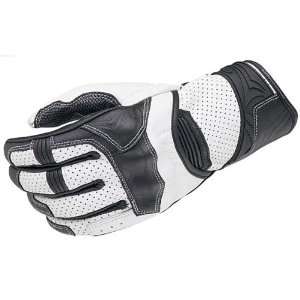  Scorpion Womens Cleo White and Black Motorcycle Gloves 
