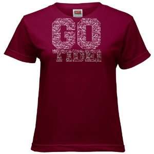  Nike Alabama Crimson Tide Crimson Ladies ID T shirt 
