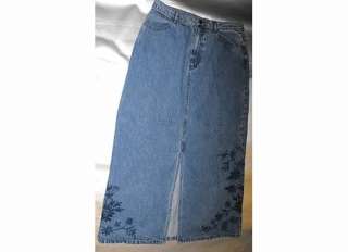 VTG. EDDIE BAUER Long Jeans Skirt 12  