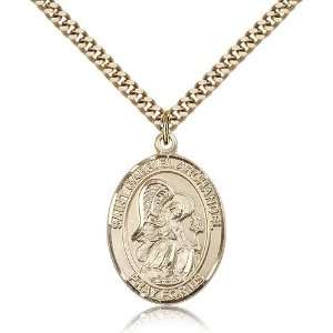  Gold Filled St. Saint Gabriel the Archangel Medal Pendant 