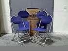 new mity lite lot 4 navy blue folding chairs swiftset