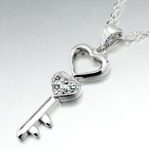  Double Hearts Key Wedding Pendant Necklace Pugster 