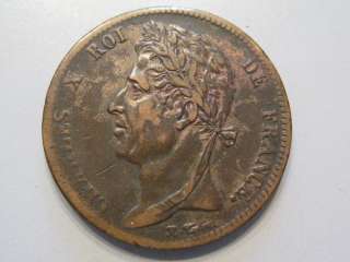 1830 A Copper 5 cent coin. French Colonies (haiti).  
