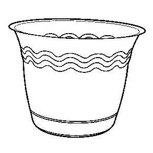   Plastic Planter With Attached Saucer (R850 MSST) Patio, Lawn & Garden