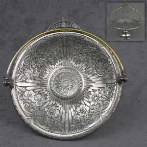  Cake Tray by James W. Tufts, Silverplate Victorian Design 