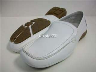 Mens White D ALDO Driving Moccasins Styled In Italy Plain Casual 