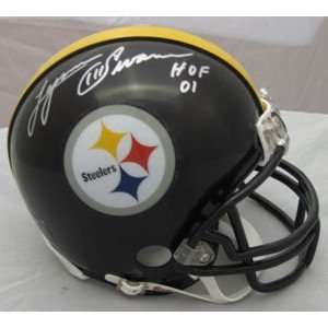  Lynn Swann Autographed Pittsburgh Steelers Mini Helmet w 