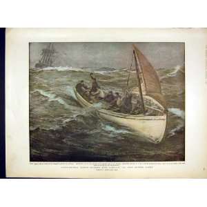    Barry Aaron Butler Bargain Boat Sea Hemy Print 1902