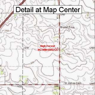  USGS Topographic Quadrangle Map   High Forest, Minnesota 