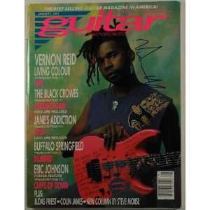  Vernon Reid of Living Color Autographed Guitar Magazine 