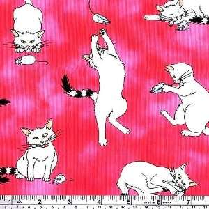  45 Wide Michael Miller Manic Mouser Pink Fabric By The 