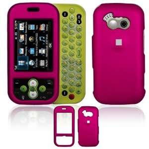  Solid Rose Pink Rubber Feel Snap On Cover Hard Case Cell 