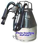 Portable milking machine (cow) 220v +stainless receiver  