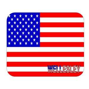  US Flag   Wellesley, Massachusetts (MA) Mouse Pad 
