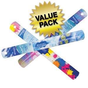  Value Pack of Westcott Graffiti Rulers, Assorted Colors 