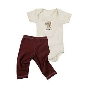   Short Sleeve Bodysuit Outfit Monkey, 6 12 Months 