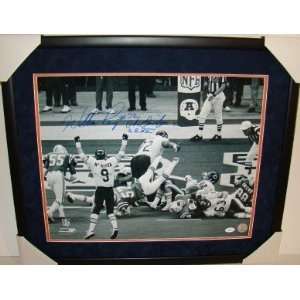  NEW William Perry SB XX SIGNED SUEDE Framed 16X20 JSA 