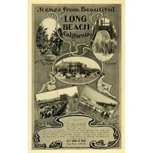  1904 Ad Long Beach California Art Nouveau Amenities 