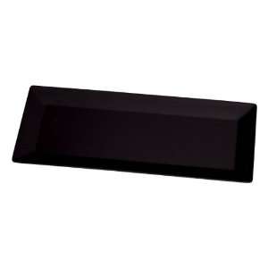 Cypress Home EcoBamboo 19 by 8 Inch Serving Tray, Black  
