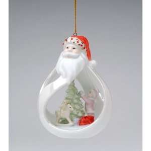   Holiday   White Christmas   Santa   Decorating Ornament: Home