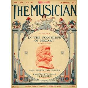  1914 Cover Musician Stone Wolfgang Mozart Geo. W. Colby 