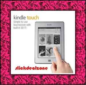   New  Kindle Touch Screen Wi Fi w/ Special Offers   Pre Order