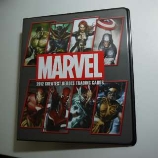 2012 Marvel Greatest Heroes MGH MASTER SET Sketch, Binder, Case 