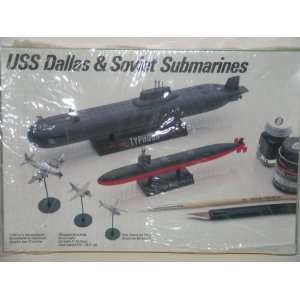   USS Dallas & Soviet Submarines Plastic Model Kits 