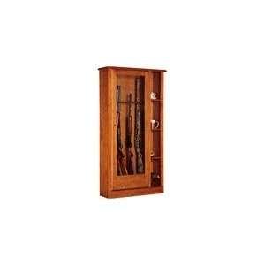  10 Gun Cabinet / Curio Combo in Honey   Amercian Furniture 