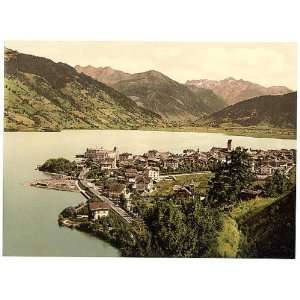  Photochrom Reprint of Zell on the lake i.e., Zell am See 