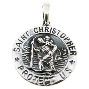  Sterling Silver St. Christopher Medal Saint Catholic 