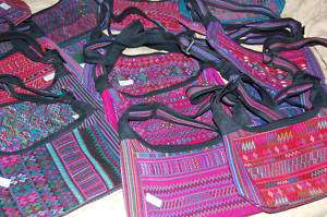 Recycled Huipil Hobo Purse Bag handmade in Guatemala #1  