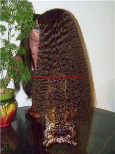 Custom Full Lace Human Indian Hair Remi Remy Wig 28 #4 140% Density 