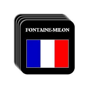  France   FONTAINE MILON Set of 4 Mini Mousepad Coasters 