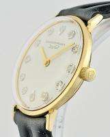 Mens 1960s Girard Perregaux Gold Diamond Dial W/Watch  