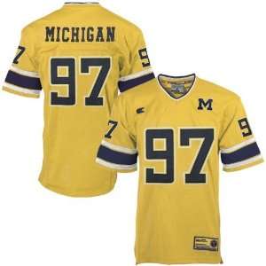 Michigan Wolverines #97 Maize All Time Jersey Sports 